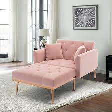 Homefun Pink Modern Velvet Tufted