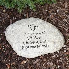 Personalized Memorial Garden Stone With