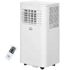 Homcom 8 000 Btu Portable Air Conditioner Fan With Remote For Rooms Up To 344 Sq Ft Evaporative Cooler Home Ac Unit With Dehumidifier White