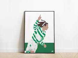 Henrik Larsson Celtic Icon Football