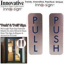 Pull Vertical Signage Plate