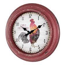 Red Rooster Quartz Og Wall Clock