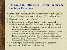 Linear And Nar Equations