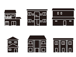 Residential Building Icon Set