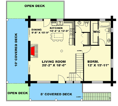 2177 Square Foot Log Home Plan With