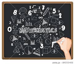 Hand Writing Math Formula On Blackboard
