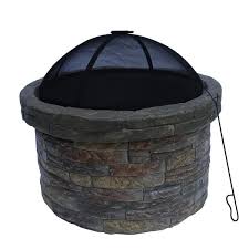 Teamson Home 27 In Outdoor Round Stone