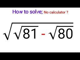 Solve Without Calculator