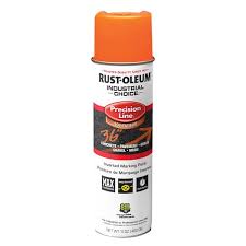 Rust Oleum 17 Oz M1600 Fluorescent Orange Inverted Marking Spray Paint Case Of 12 203027vsos