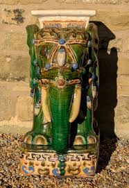 Antique Chinese Elephant Garden Seat