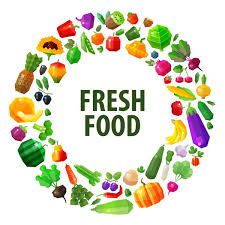 Fresh Food Vector Logo Design Template