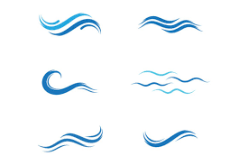 Water Wave Icon Vector Logo Graphic By