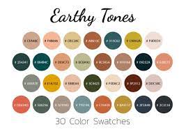 Earthy Tones Color Swatches Color