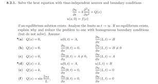 Solved 8 2 1 Solve The Heat Equation