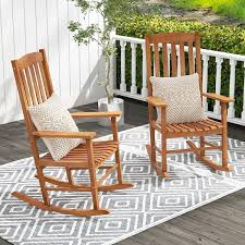 Patio Wood Outdoor Rocking Chair