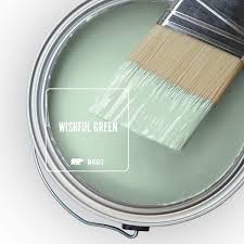 6 1 2 In X 6 1 2 In M410 2 Wishful Green Extra Durable Flat L And Stick Paint Color Sample Swatch