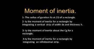 4 moment of inertia iy for the