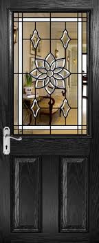 Half Glazed Bevelled Glass Door Designs