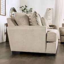 Chenille Top Beige Sofa Set