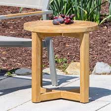 Hudson Round Teak Side Table