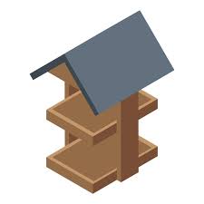 Bird Feeder Icon Isometric Of Bird