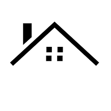Houses Icon On White Background Flat