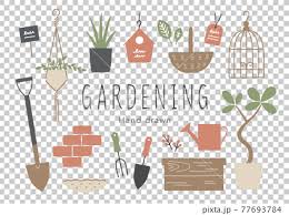 Gardening Icon Set Stock Ilration