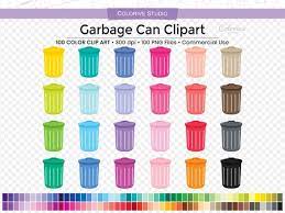 100 Garbage Can Clipart Rainbow Colors