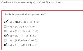 Consider The Line Parametrized By R T