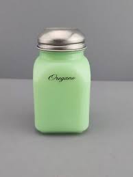 Vintage Jadeite Simple Lines Oregano