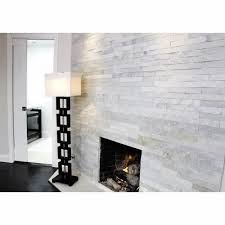 White Stacked Stone Wall Panel At Rs