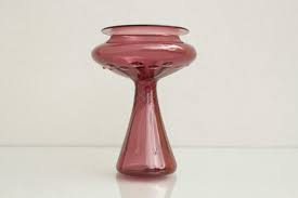 Purple Thuringian Glass Vase 1960s For