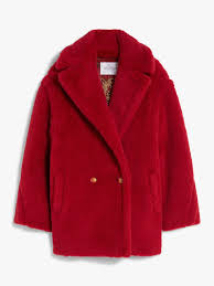 Coats Red And Burgundy Woman Max Mara
