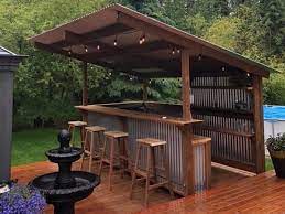 12x14 Backyard Bar Plans Yardbar Plans