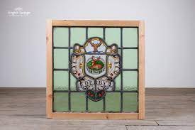Reclaimed Stained Glass Panel For Derby