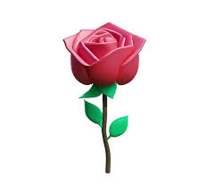 Pink Rose Flower Plastic 3d Bouquet