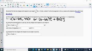 Solved Find The Line Integral With