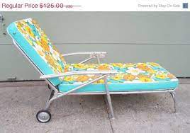 Vintage Mid Century Chaise Lounge Chair