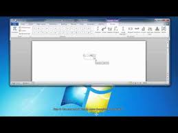 Create Equations In Microsoft Word