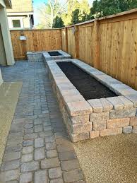 Raised Bed And Brick Paving Ideas