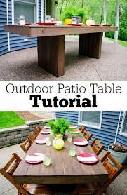 Diy Outdoor Patio Table Tutorial