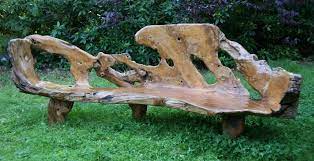 Large Carved Bench For The
