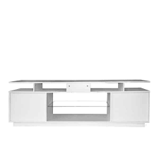 71 In Modern White Tv Stand With Rgb
