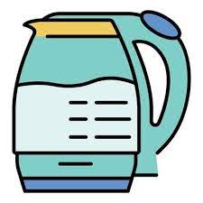 Electric Glass Kettle Icon Color