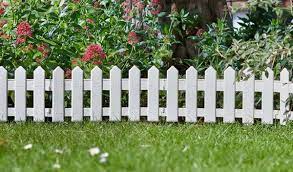 White Plastic Picket Fence Uk Garden