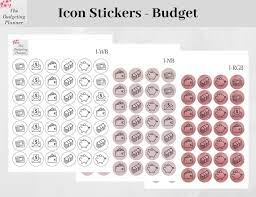 Planner Icon Stickers Budget Planner