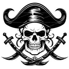 Pirate Skull With Hat Svg Png Files
