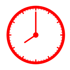 Red Clock Icon Png Images Vectors Free
