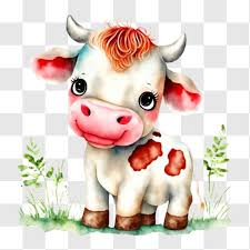 Small Cow In Natural Habitat Png