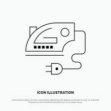 Iron Machine Vector Line Icon